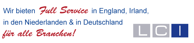 Full Service in England, Irland, den Niederlanden & in Deutschland